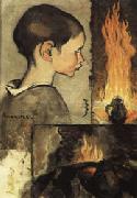 Louis Anquetin Child's Profile and Study for a Still Life Spain oil painting artist